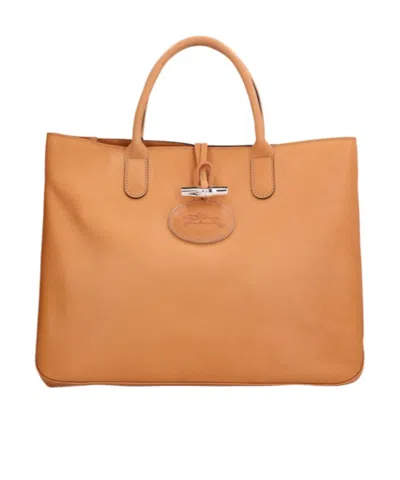 Longchamp Double Handle Tote Bag In Brown
