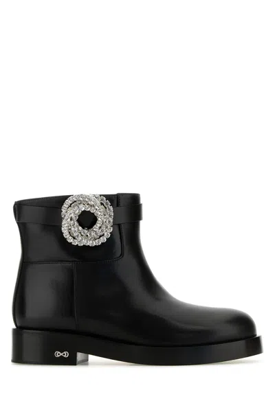 Mach&mach Stivaletti Galaxy In Pelle Nera Donna In Black