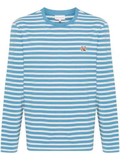 MAISON KITSUNÉ MAISON KITSUNÉ FOX HEAD PATCH REGULAR MARIN T-SHIRT
