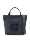 MAISON KITSUNÉ MAISON KITSUNÉ FOX HEAD SMALL TOTE BAGS