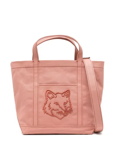 Maison Kitsuné Fox Head Small Tote Bags
