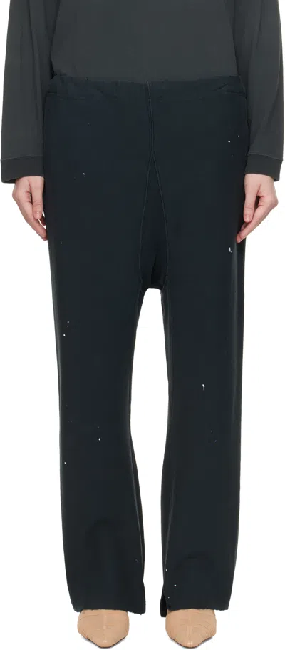 Maison Margiela Black Distressed Lounge Pants