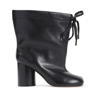 Maison Margiela Tabi Balloon 80mm Ankle Boots In Black