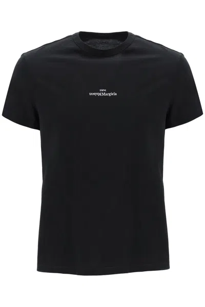 Maison Margiela Logoed T-shirt In Black