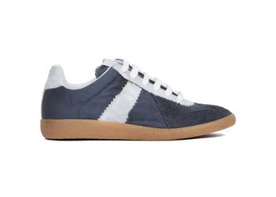 Pre-owned Maison Margiela Replica Sneaker (women's) Sneakers In Dark Indigo/white