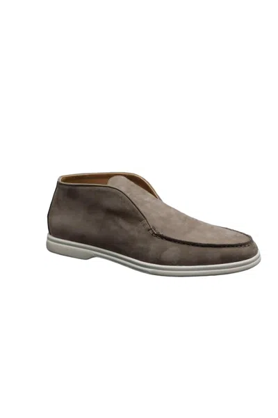 Mandelli Men Club Shoes In Taupe In Grey
