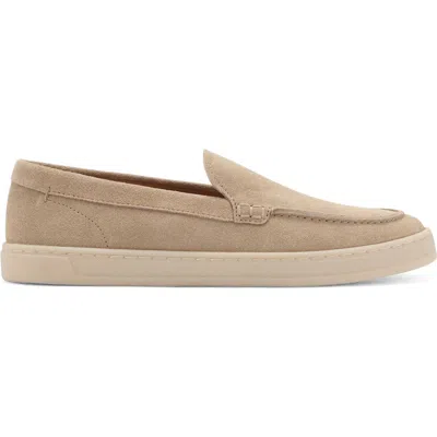 Mango Suede Loafer In Sand