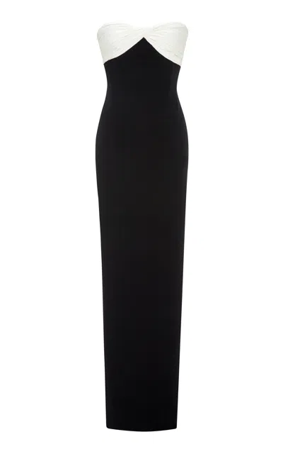 MARMAR HALIM TWIST-DETAIL SILK-CREPE GOWN 