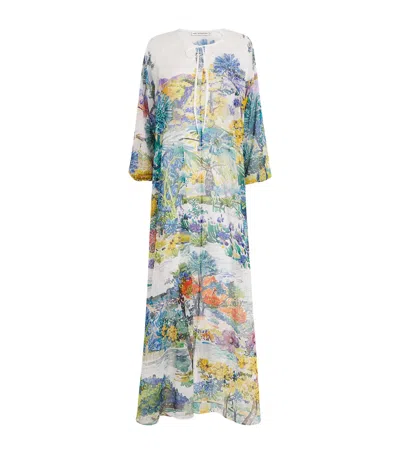 Mary Katrantzou Crepe Printed Cevennes Kaftan