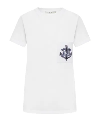 MAX MARA MAX MARA ACACIA STRAIGHT HEM CREWNECK T-SHIRT