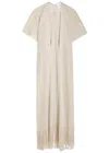 MAX MARA MAX MARA BEACHWEAR ZERELLA METALLIC FRINGED ROBE