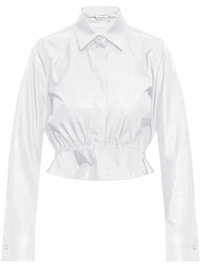 Max Mara Cotton Shirt In White