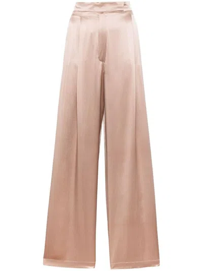 MAX MARA MAX MARA SATIN WIDE-LEG SILK TROUSERS