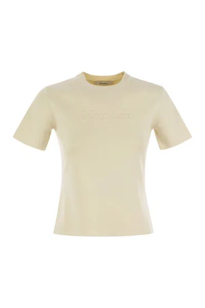 Max Mara Segale - Viscose Blend Sweater With Logo In Beige