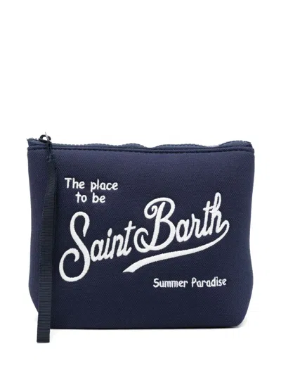 Mc2 Saint Barth Aline Wash Bag In 蓝色