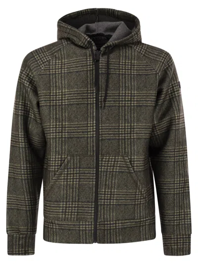 Mc2 Saint Barth Carrel - Sweatshirt In Technical Fabric In Olive Green