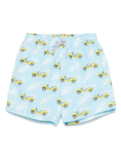 Mc2 Saint Barth Gustavia Swim Shorts In Blue