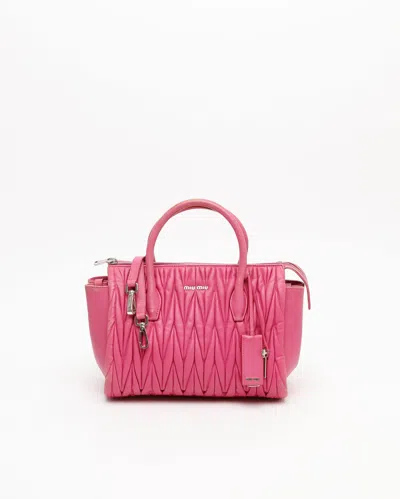 Miu Miu Matlassé Tote Bag