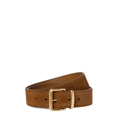 Miu Miu Stitching Detail Belt In Brown