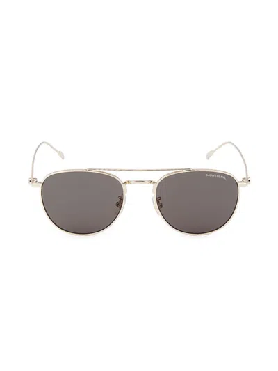 Montblanc Women's 55mm Cat Eye Sunglasses In Grey Gold