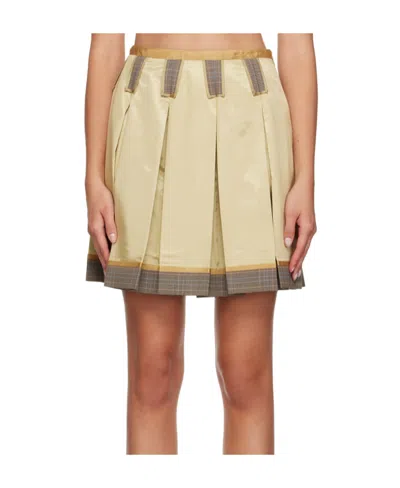 Moschino Inside Out Skirt In Nude