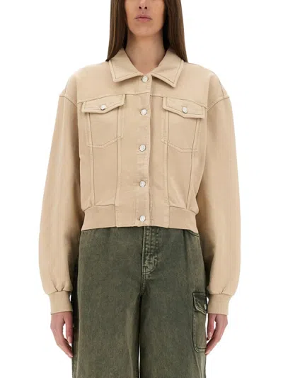 Moschino "urban" Jacket In Neutrals