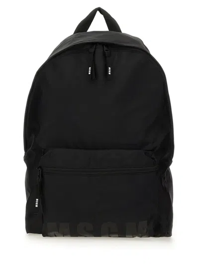 Msgm Backpack With Logo