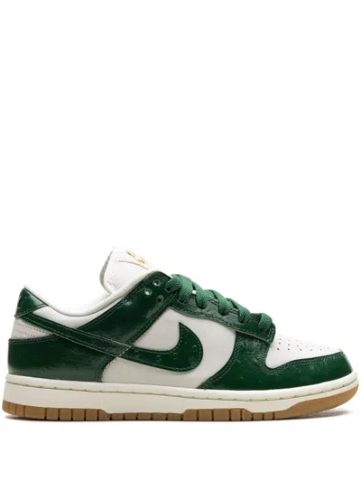 Nike Women's Dunk Low Sneaker In White/pro Green/coconut Milk In Multi