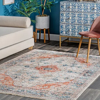 Nuloom Corinne Herati Medallion Area Rug In Multi