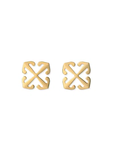 Off-white Mini Arrow Earrings In Gold