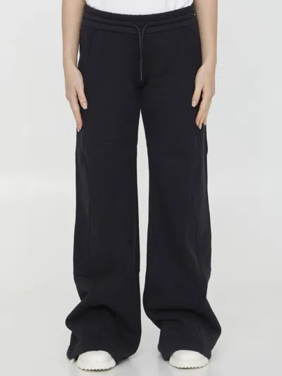 Off-white Off White Round Joggers In Cotton Jersey In Black