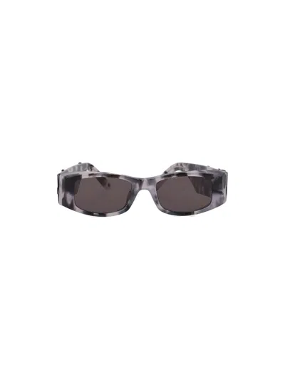 Palm Angels Angel Sunglasses In Havana Black Dark Grey