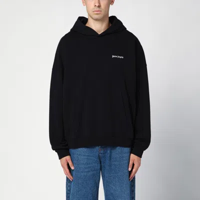 PALM ANGELS PALM ANGELS BLACK LOGO SWEATSHIRT HOODIE