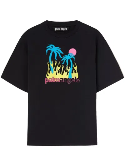 PALM ANGELS BURNING OASIS T-SHIRT