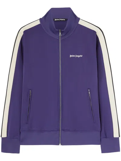Palm Angels Logo-print Track Jacket In Blue