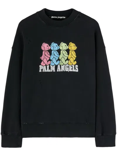 PALM ANGELS PALM ANGELS CROSSROADS BEAR SWEATSHIRT