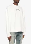 PALM ANGELS CURVED LOGO SWEATSHIRT