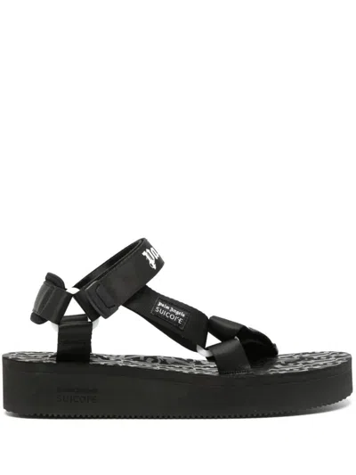 PALM ANGELS PALM ANGELS DEPA LOGO-PRINT SANDALS