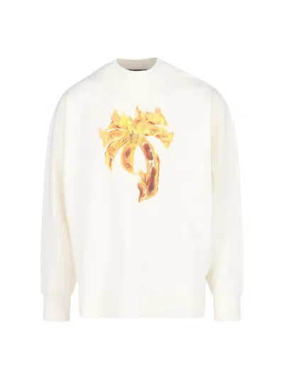 PALM ANGELS 'BURNING PALM OVERSIZED SWEAT