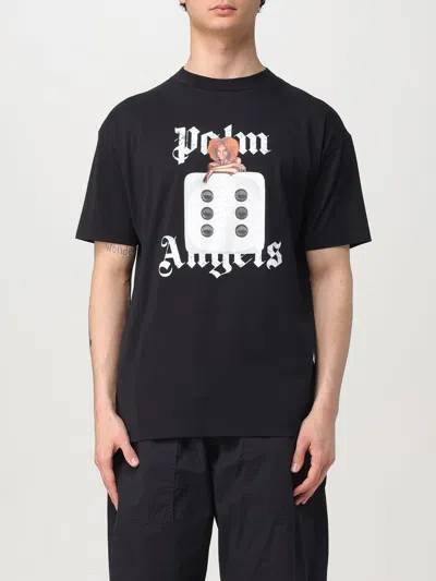 PALM ANGELS T恤 PALM ANGELS 男士 颜色 黑色,G75045002