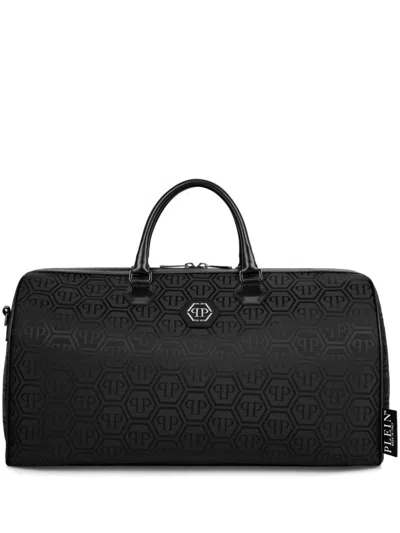 Philipp Plein Jacquard Monogram Tote Bag In Black