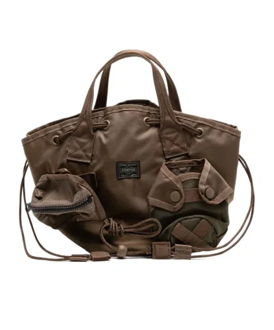 Porter-yoshida & Co Double Handle Tote Bag In Beige