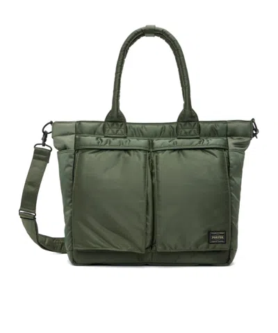 Porter-yoshida & Co Tanker Tote In Sage Green