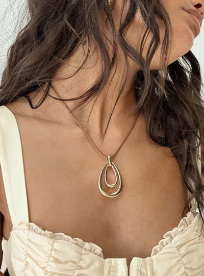 Princess Polly Lower Impact Neroli Necklace In Gold / Brown