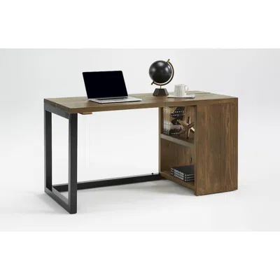 Progressive Furniture Desk, Tan/black
