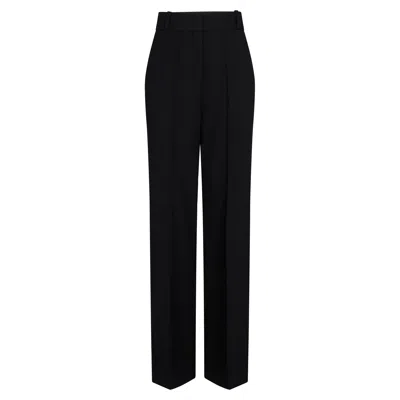 Rabanne Black Suits Pants In Wool Grain De Poudre