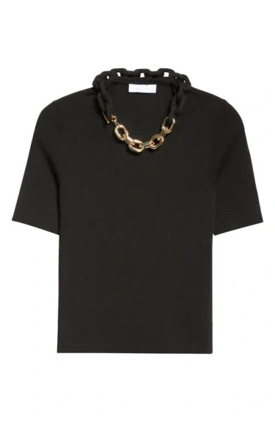 Rabanne Chain Link-detail Top In Black