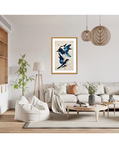 Ready2hangart Blue Birds By Treechild Wall Art In Black