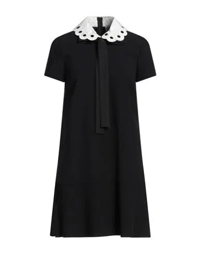 Red Valentino Woman Mini Dress Black Size 6 Acetate, Viscose, Polyester