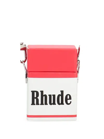 Rhude Fumer Mal Messenger Bag In White